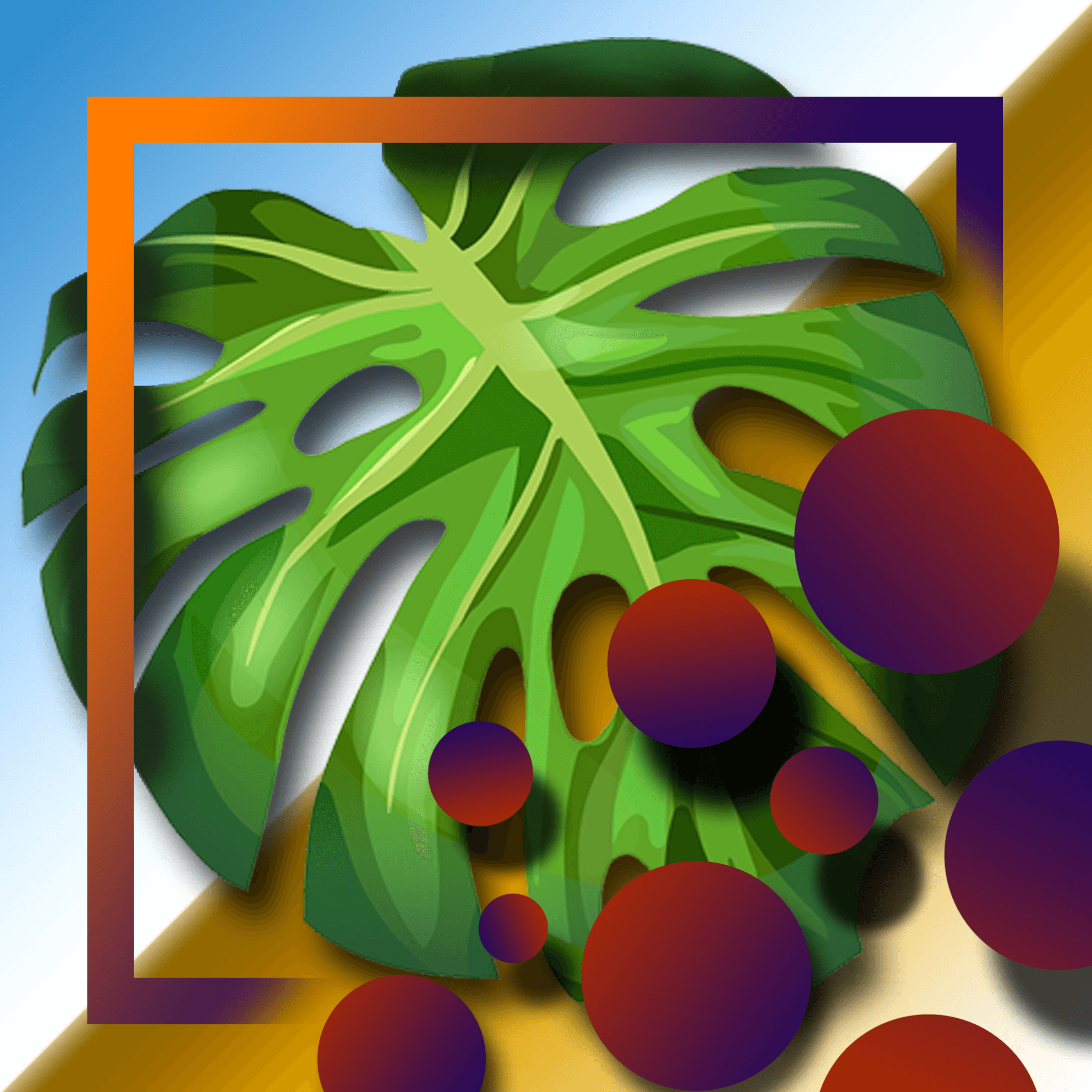 Monstera Graphic Art